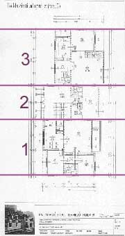 2. verzió földszinti 3 lakás alaprajza